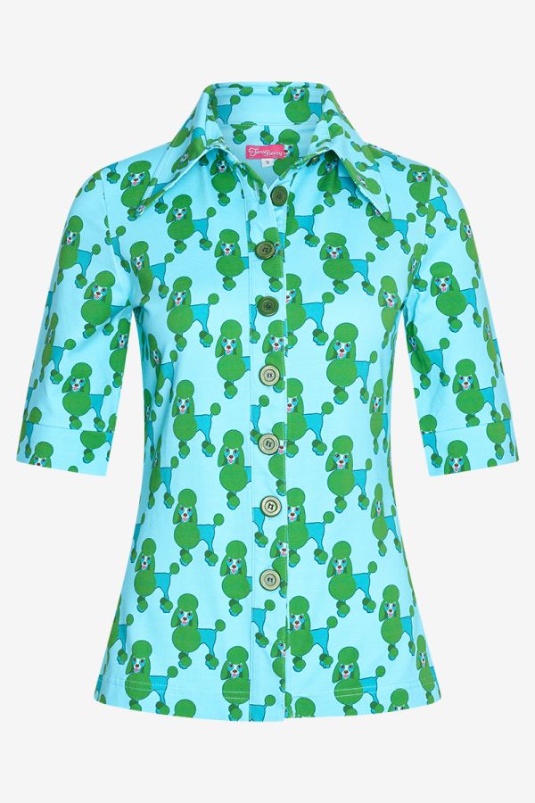 Button Shirt Poodlelicious green