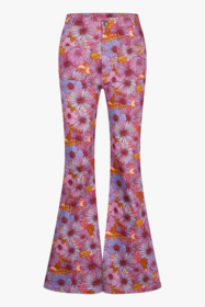 Vintage Style Jeans Floral Purple